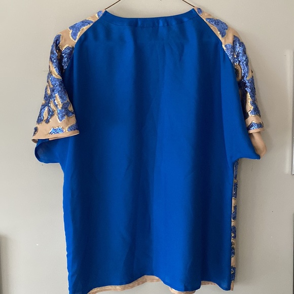 Blue and gold sequin top. Tracy Reece for Target - Picture 3 of 3